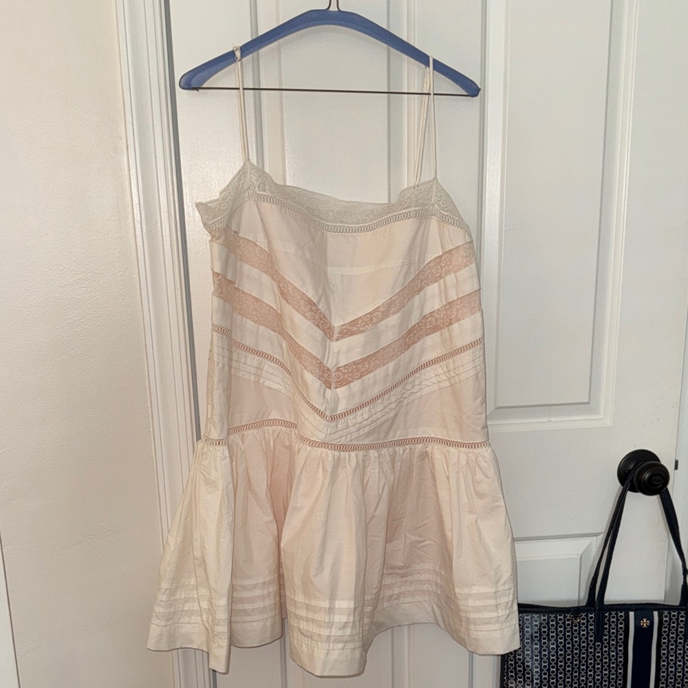 White Dress with Lace Detail